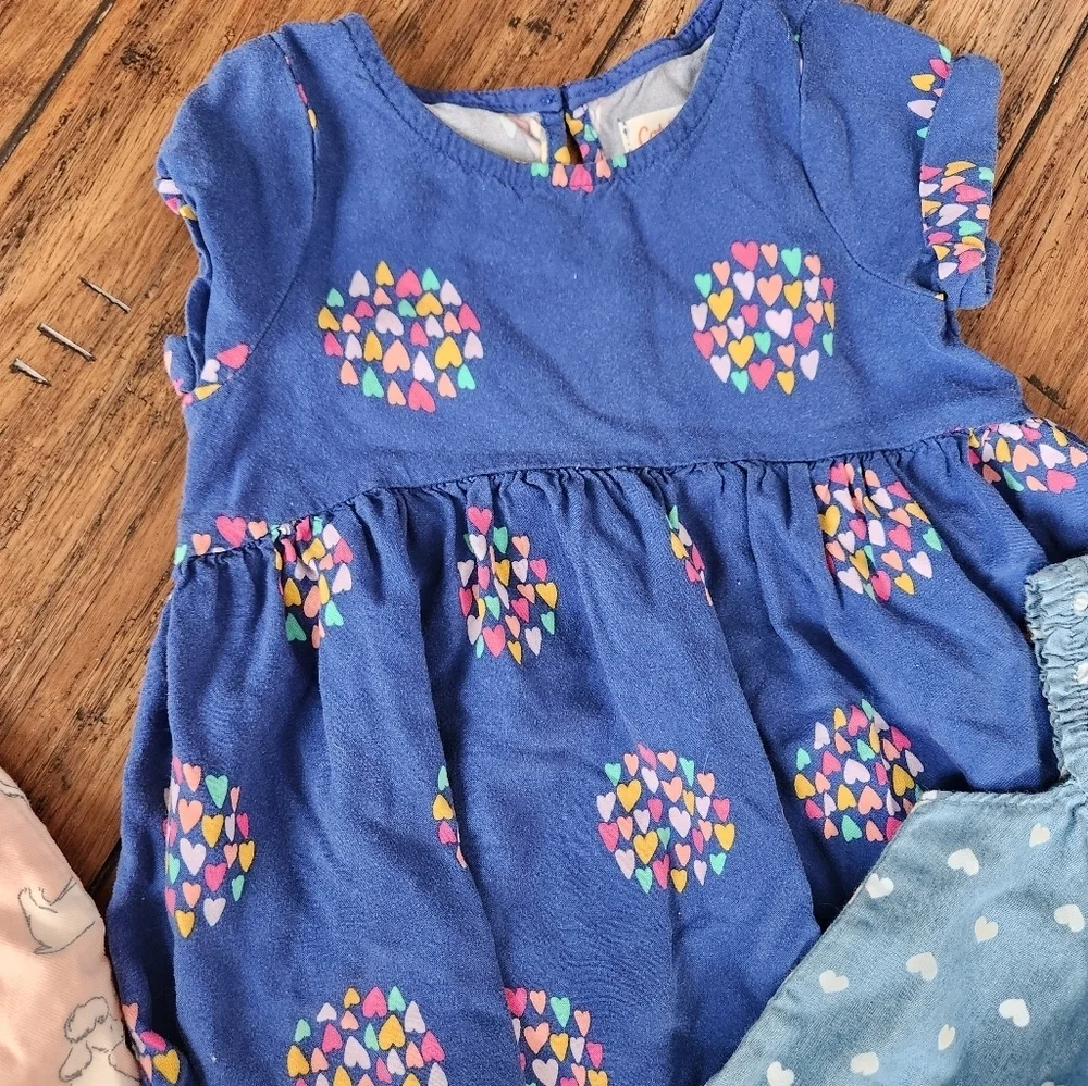 12 month dresses‎ and bubble romper